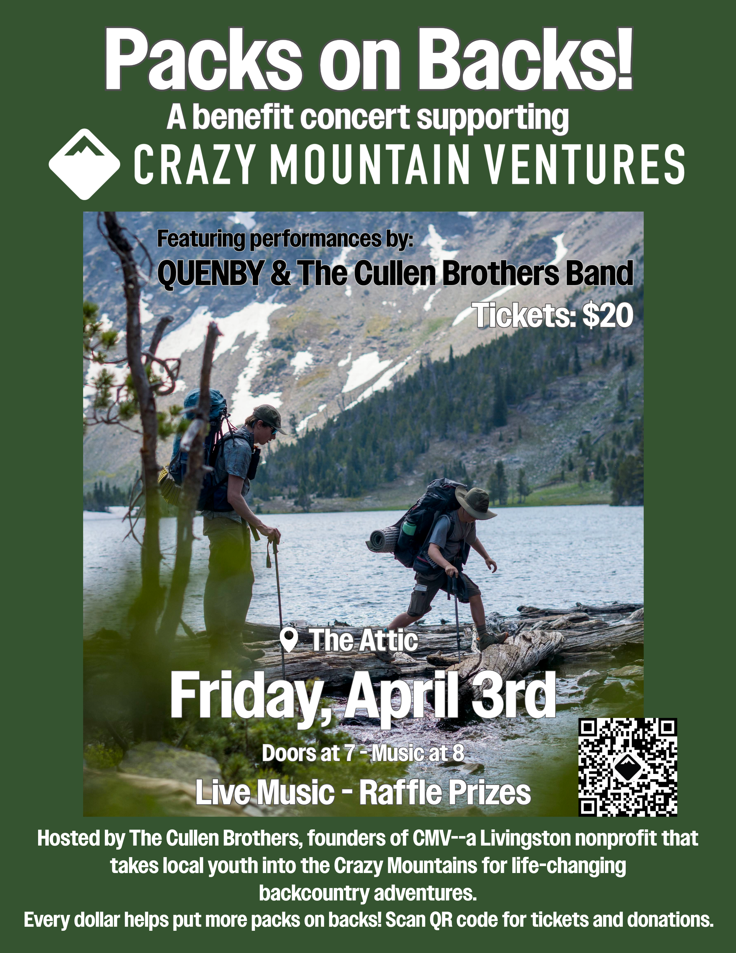 Packs on backs poster